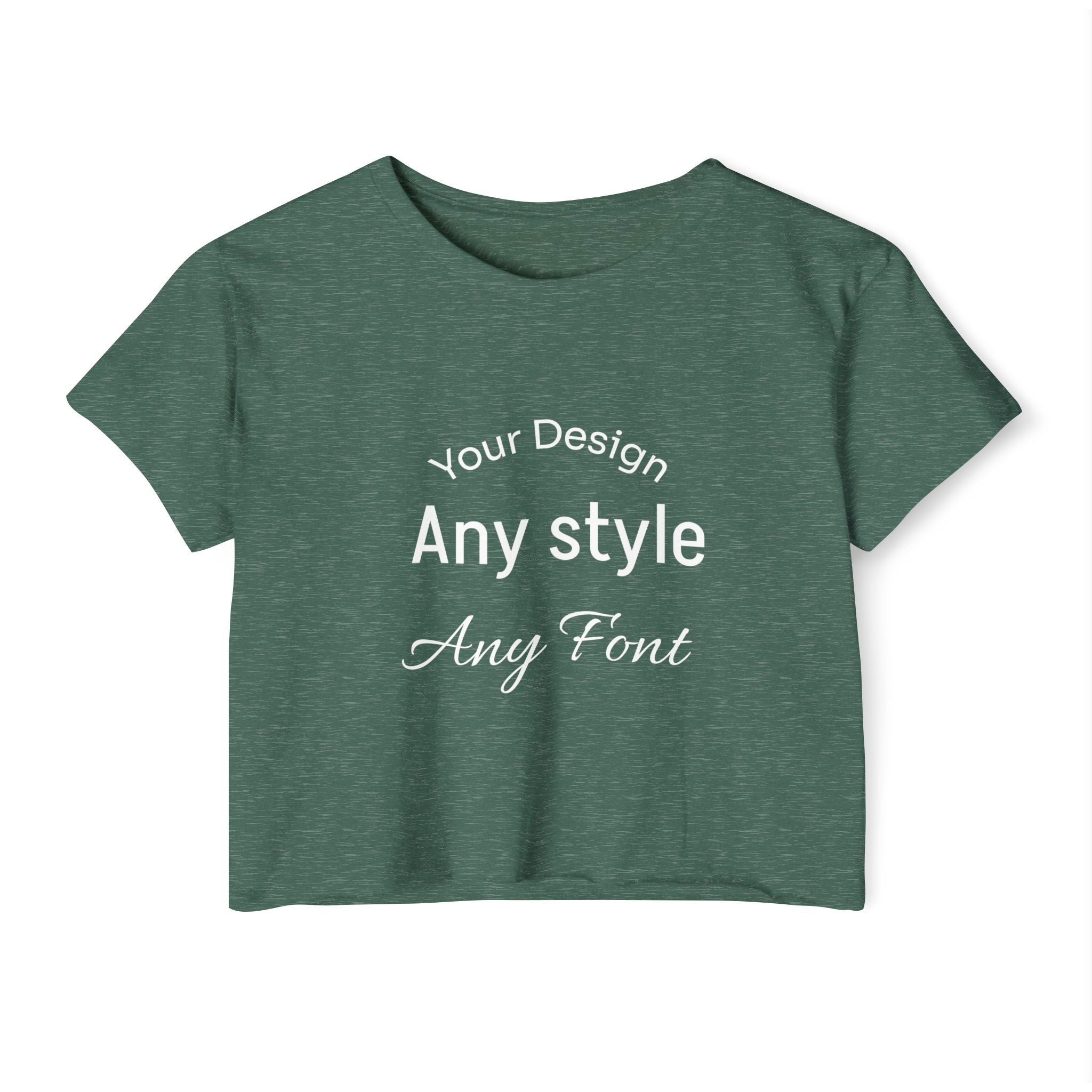 Women's Festival Crop Top — Customizable Graphic Crop Tee