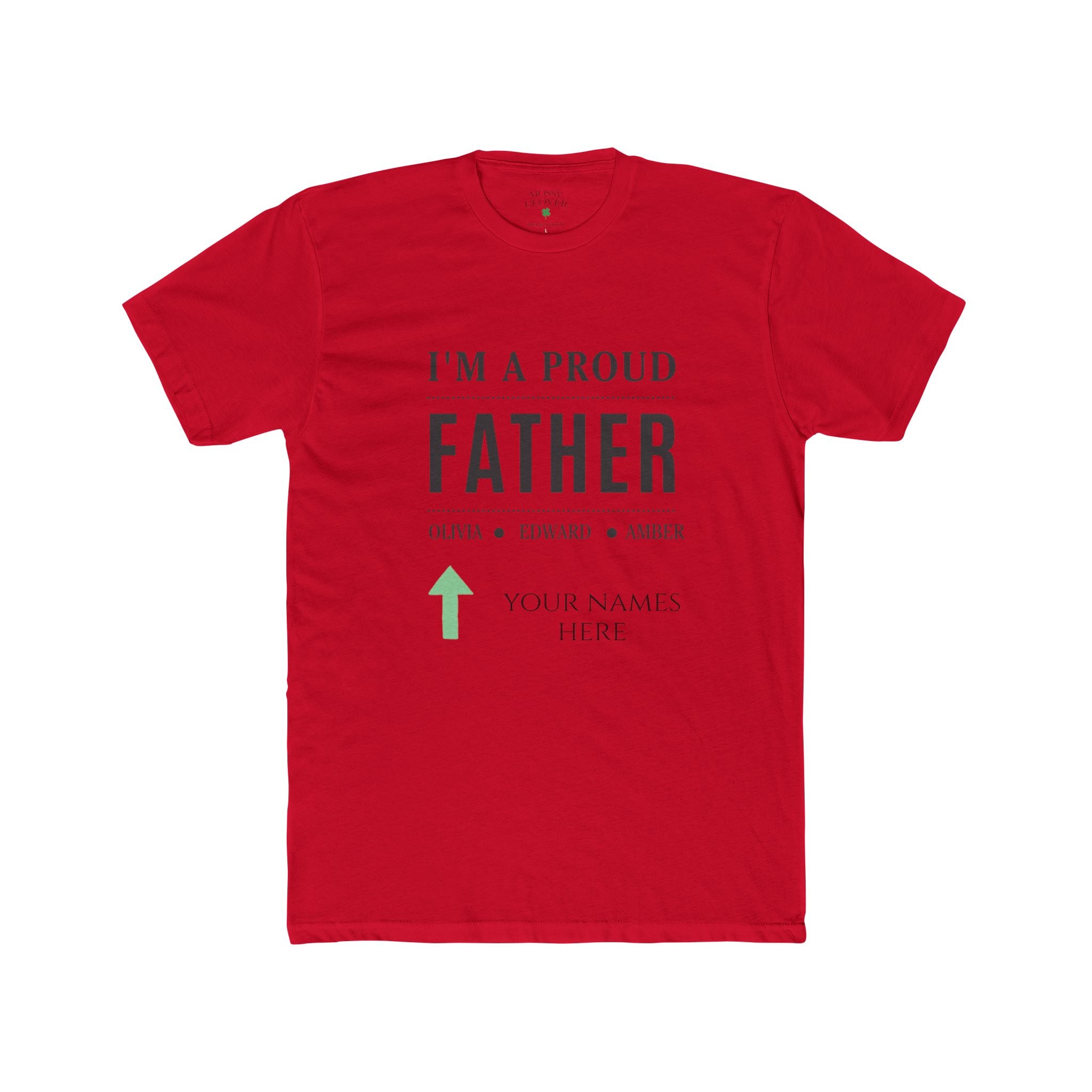I’m a Proud Father T‑Shirt – Personalized Kids’ Names Tee ~ Custom
