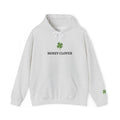 Mossy Clover Hoodie — Embroidered Green Four-Leaf Clover Graphic Pullover