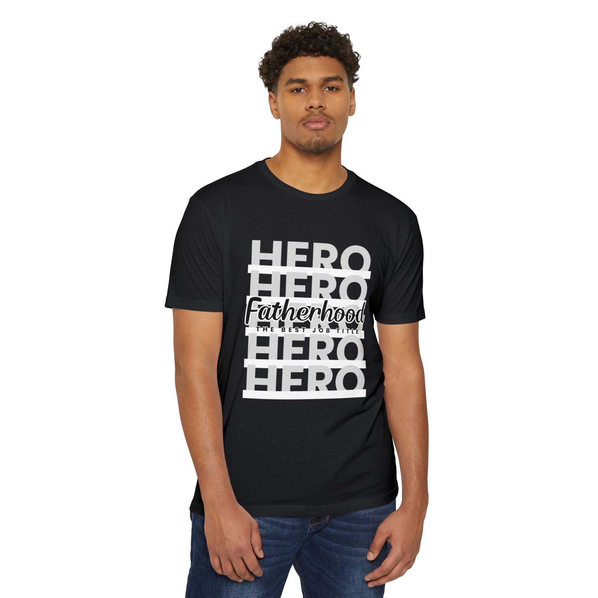 Fatherhood Hero T-Shirt — "Fatherhood: The Ultimate Title" Graphic Tee