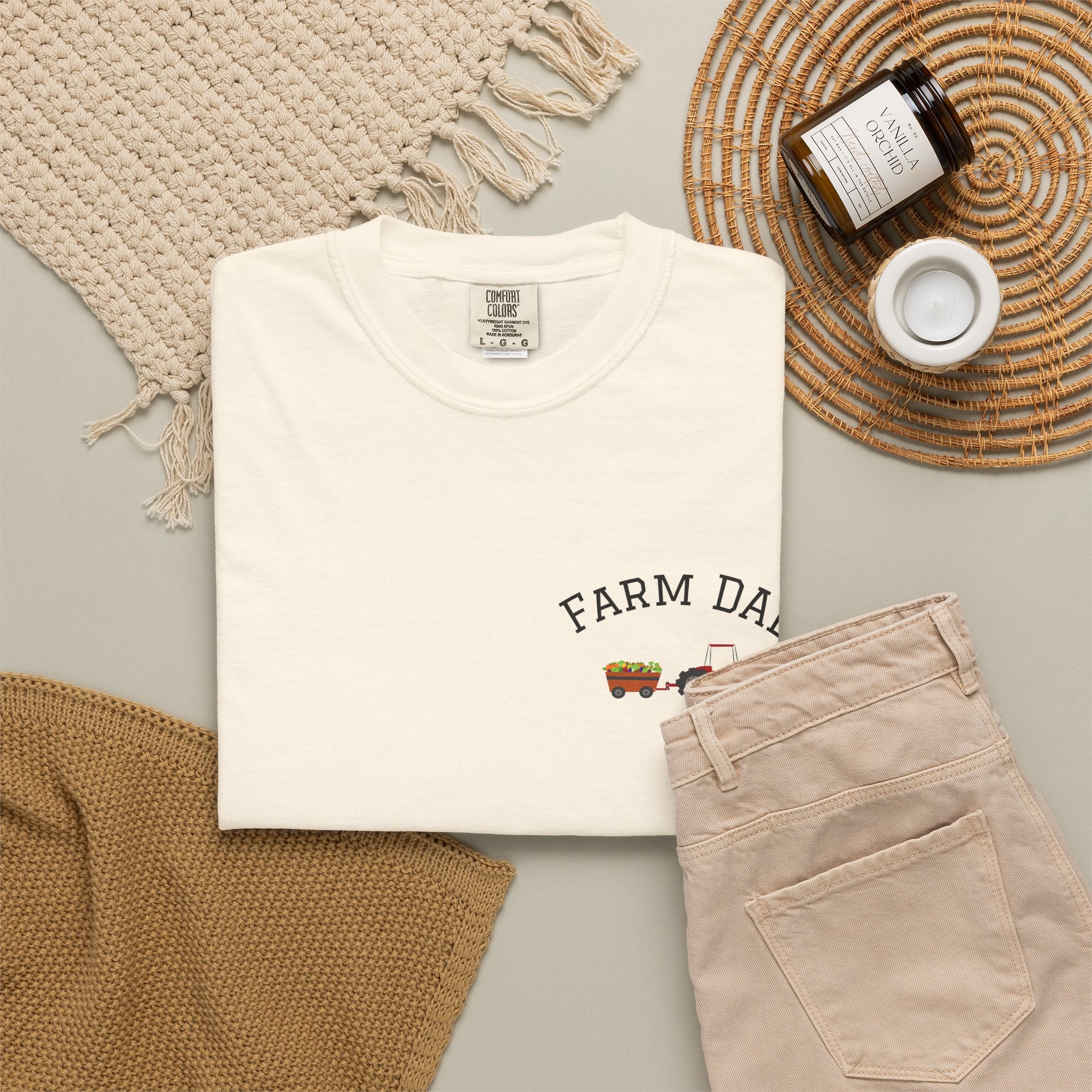Farmer Dad T-Shirt — Rustic Farm Animals Graphic Tee