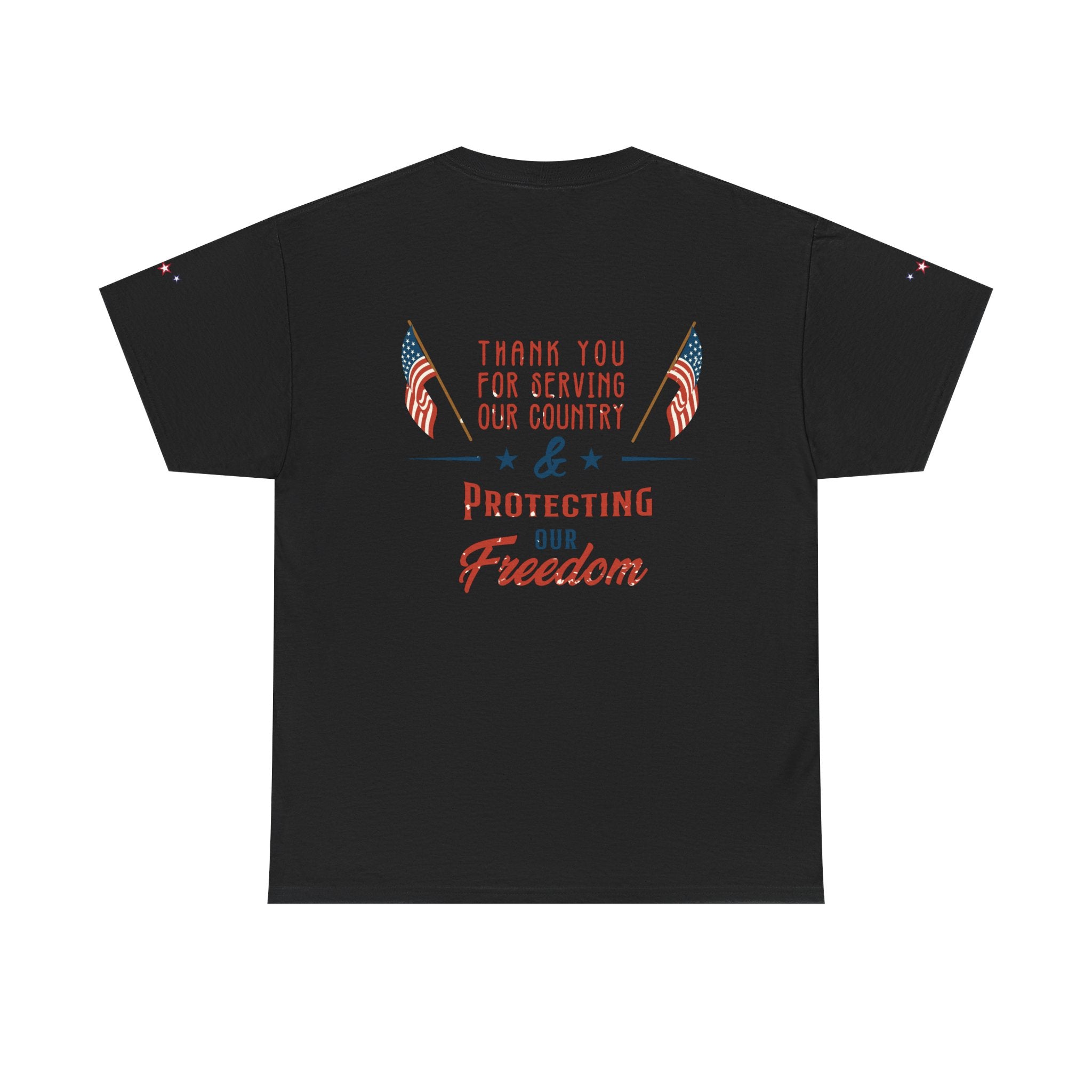 Thank You for Serving Tee — Patriotic American Flag Military Appreciation T-Shirt