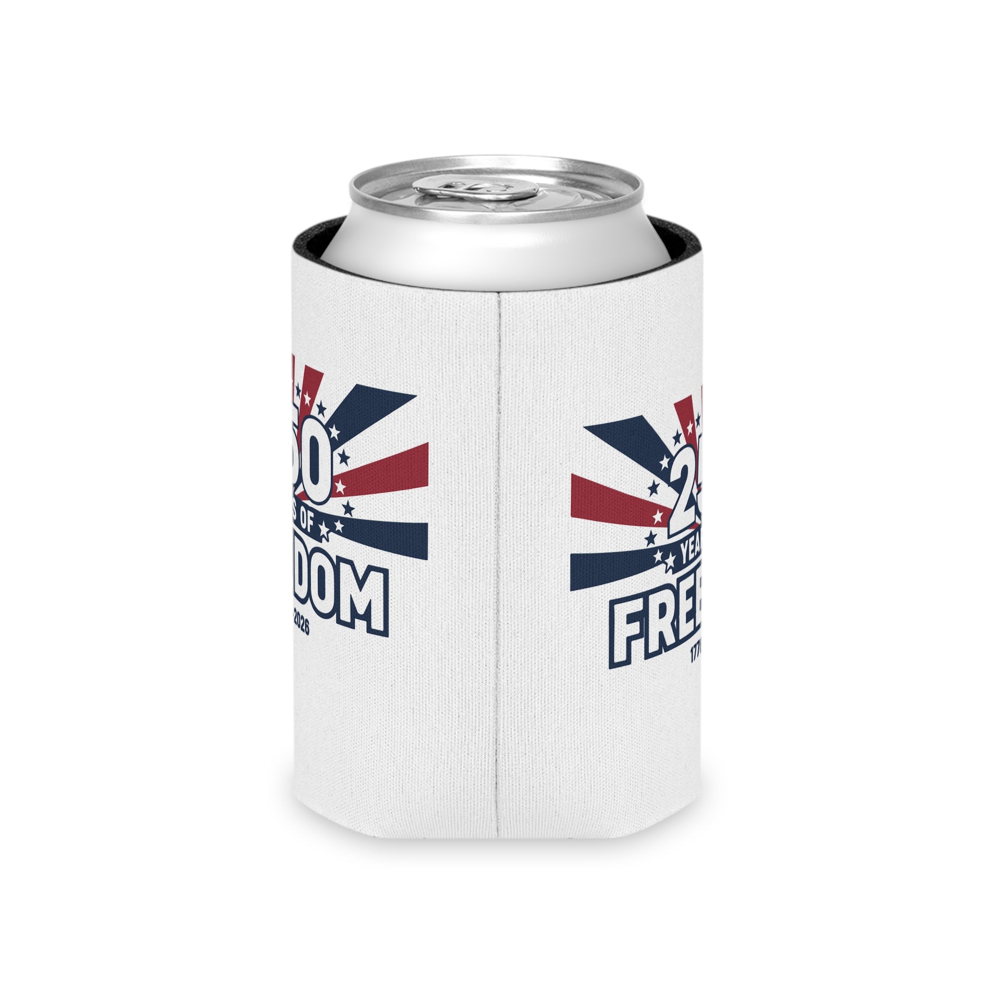 250 Years of Freedom Can Cooler — 1776–2026 Patriotic Beverage Koozie
