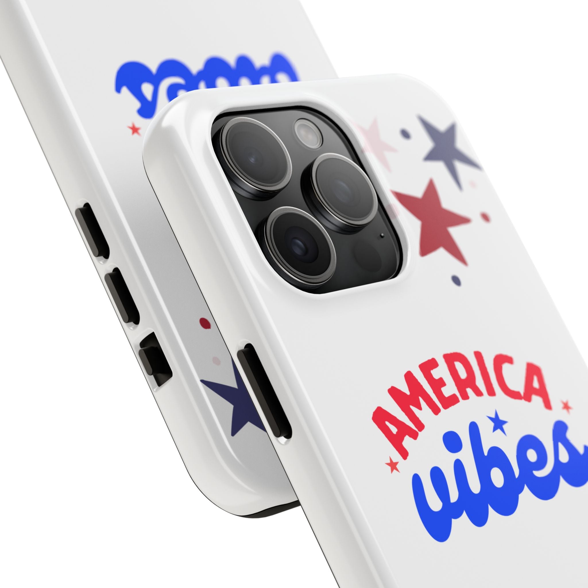 America Vibes Tough Phone Case — Patriotic Red White Blue Stars iPhone Case