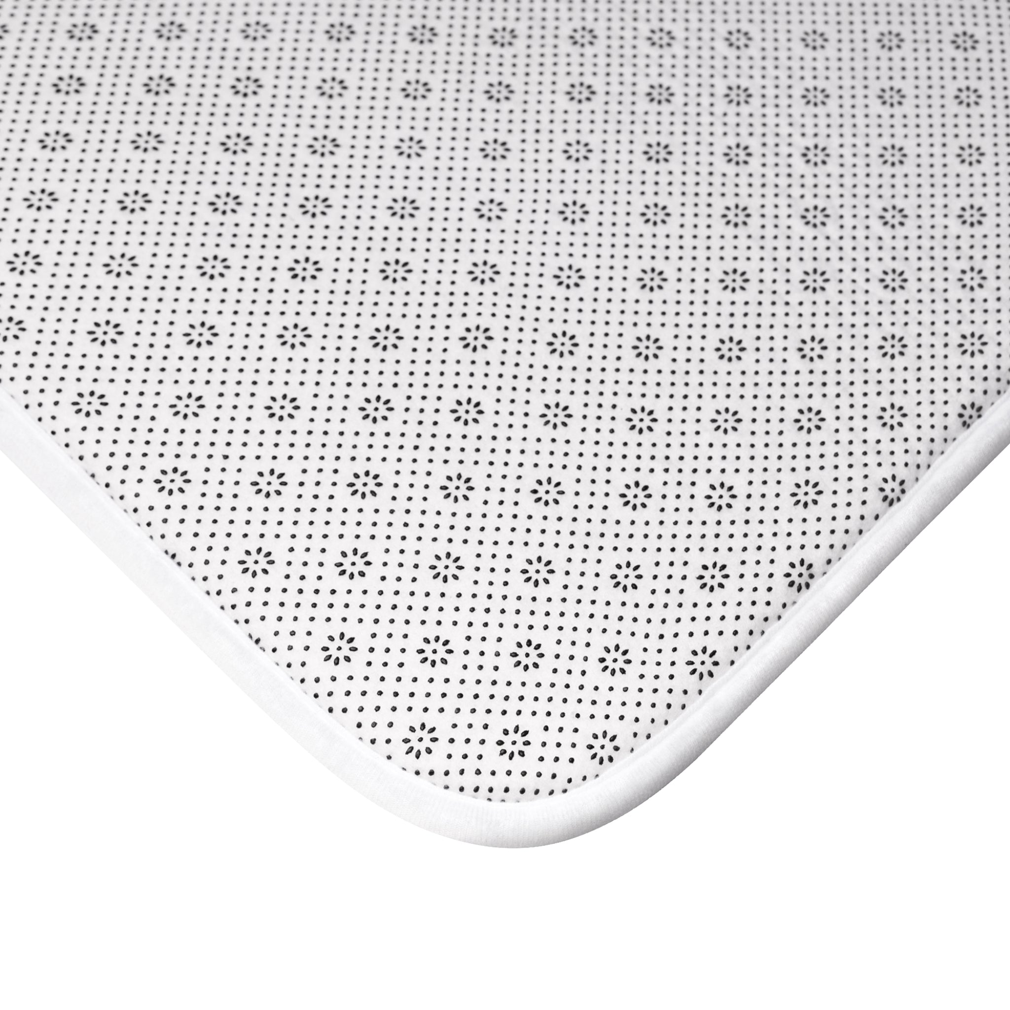 Cherry Blossom Bath Mat — Soft Pink Sakura Floral Bathroom Rug