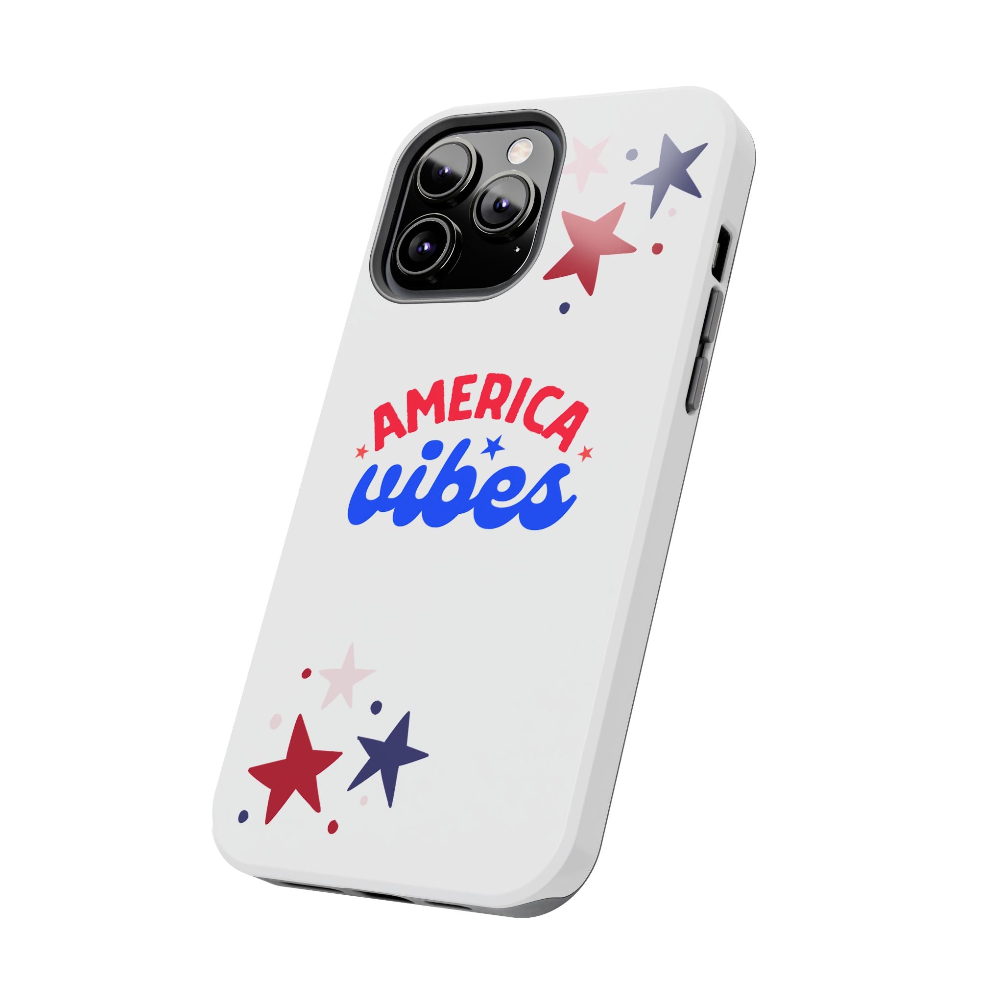 America Vibes Tough Phone Case — Patriotic Red White Blue Stars iPhone Case