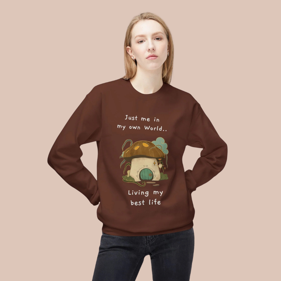 Cozy Mushroom House Sweatshirt — Crewneck