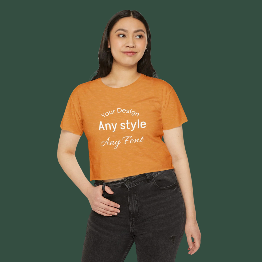 Women's Festival Crop Top — Customizable Graphic Crop Tee