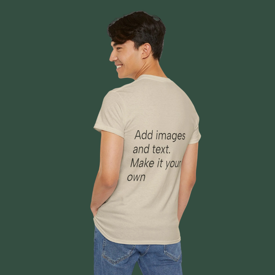 Customizable T‑Shirt – "Upload Your Designs and Watch Them Come to Life"