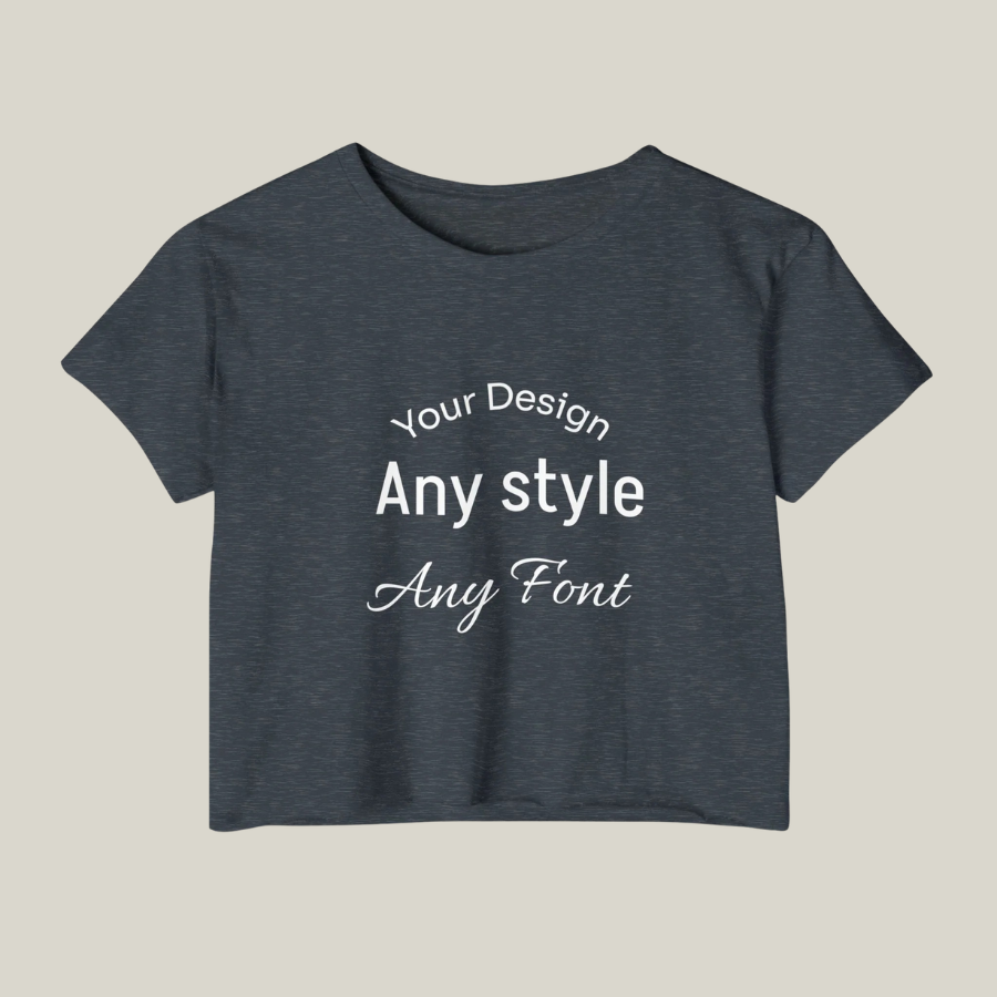 Women's Festival Crop Top — Customizable Graphic Crop Tee