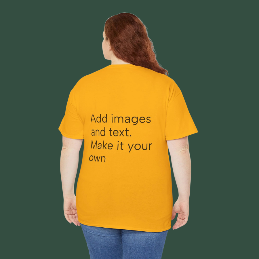 Customizable T‑Shirt – "Upload Your Designs and Watch Them Come to Life"