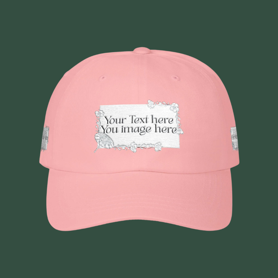Minimal 'Print it your way' Embroidered Hat