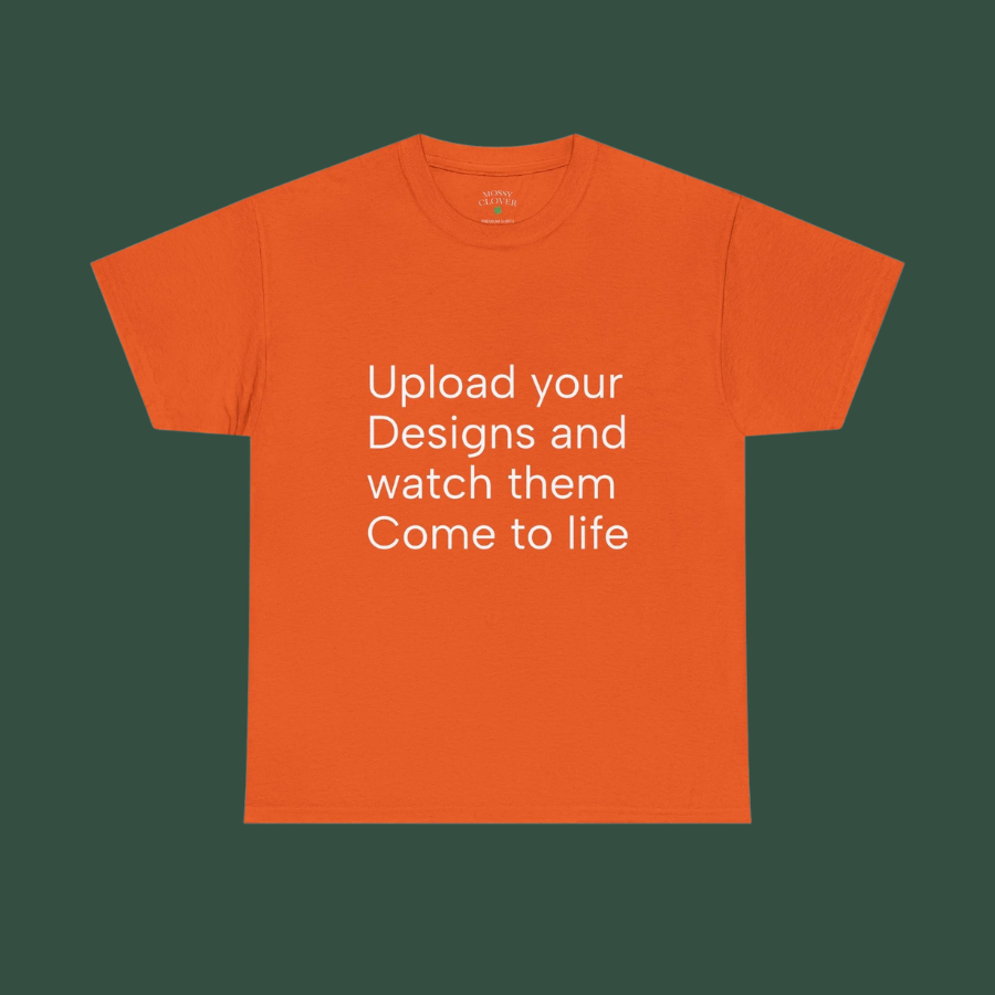 Customizable T‑Shirt – "Upload Your Designs and Watch Them Come to Life"