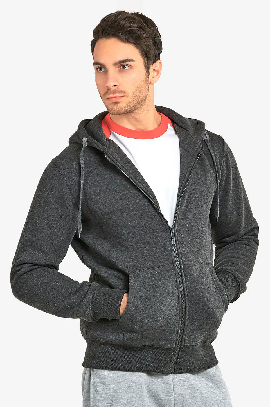 MEN'S FLEECE ZIP SWEATSHIRT