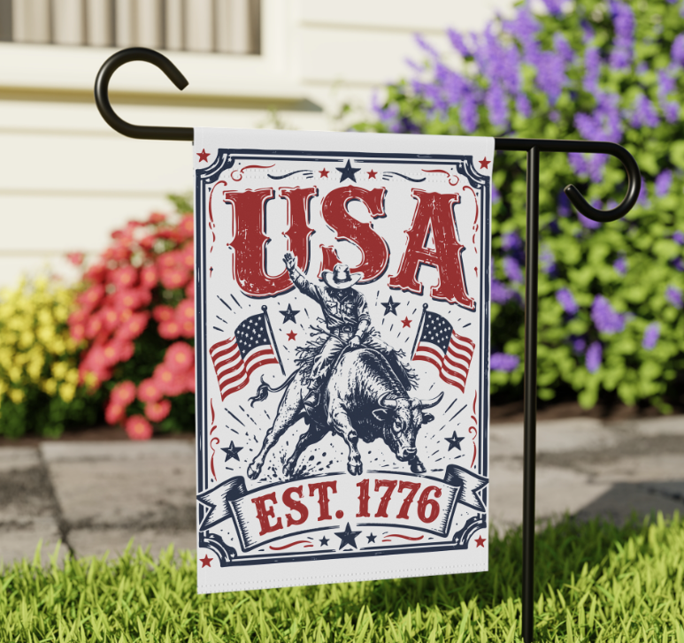 America 250 Eagle Garden Flag - Patriotic 250 Years Outdoor House Banner