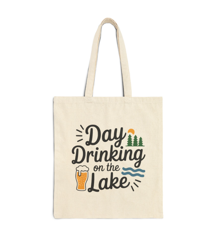 Tote Bag — Personalized Mountain Vacation Canvas Tote (Custom Name/Year)