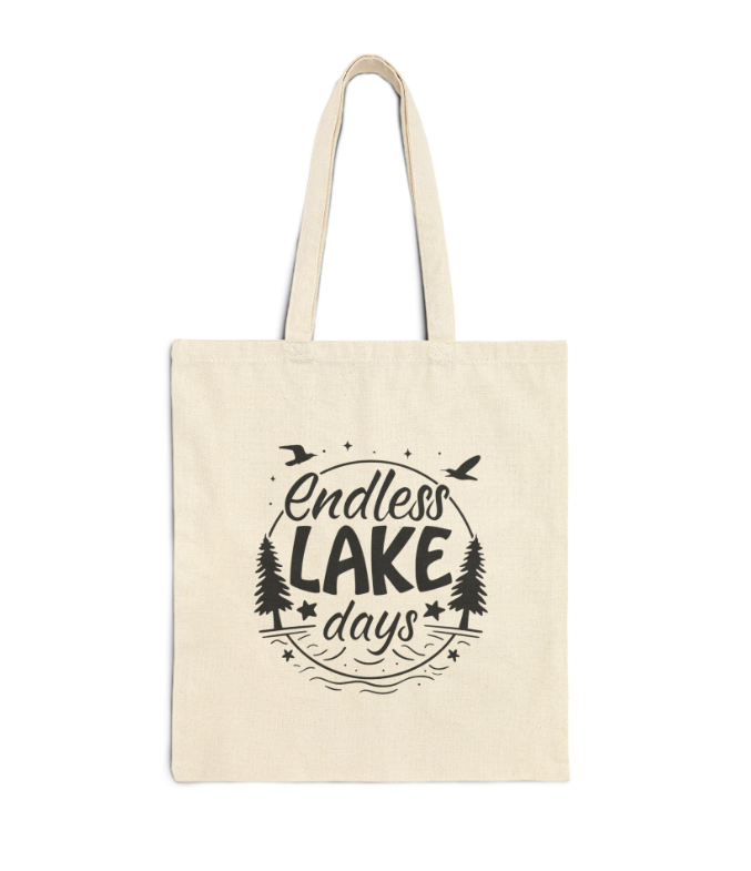 Tote Bag — Personalized Mountain Vacation Canvas Tote (Custom Name/Year)
