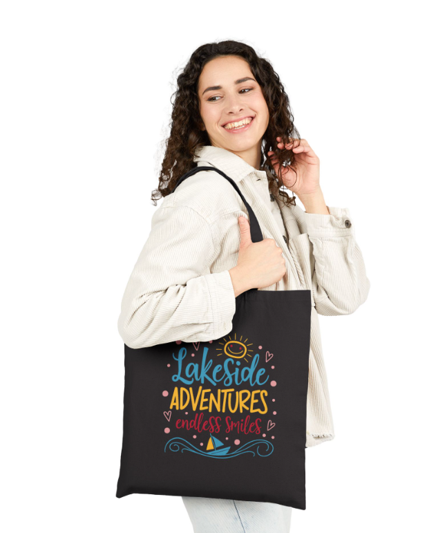 Tote Bag — Personalized Mountain Vacation Canvas Tote (Custom Name/Year)
