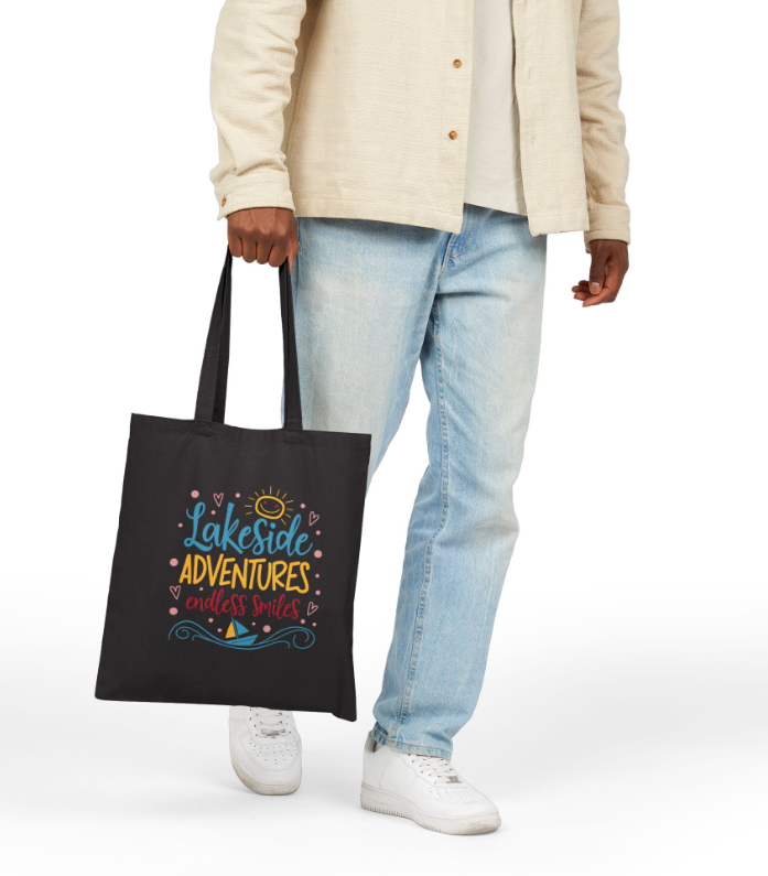 Tote Bag — Personalized Mountain Vacation Canvas Tote (Custom Name/Year)