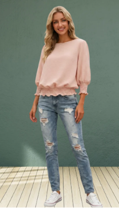 The Willow Gathered Blouse for Women
