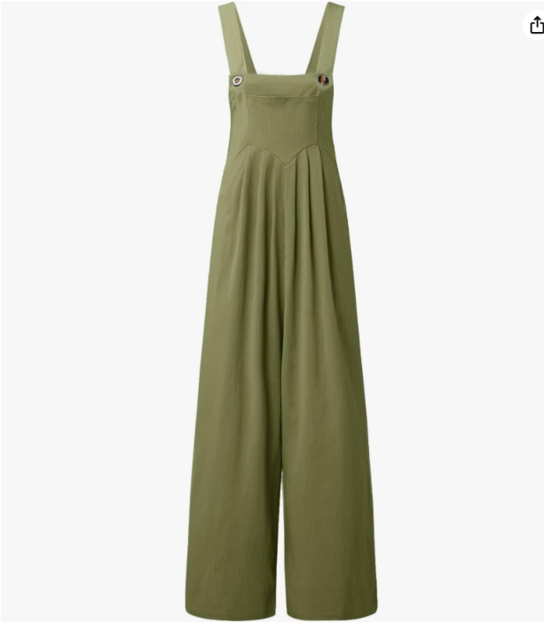 Women’s Linen Blend Wide Leg Jumpsuit – Wanderlight Collection