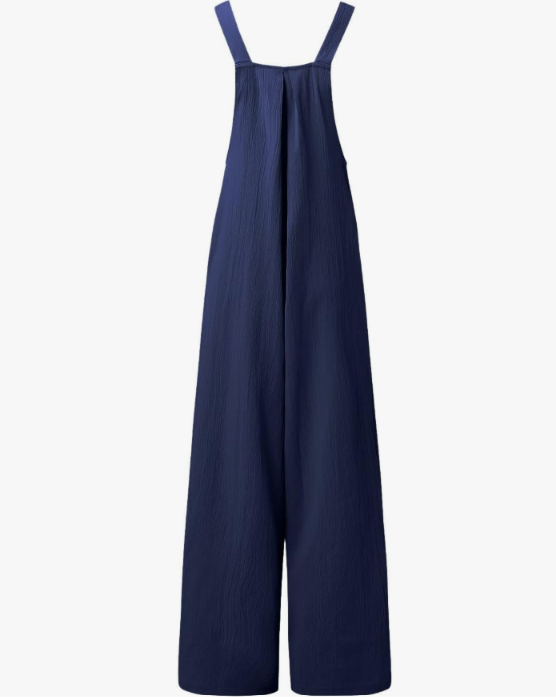 Women’s Linen Blend Wide Leg Jumpsuit – Wanderlight Collection