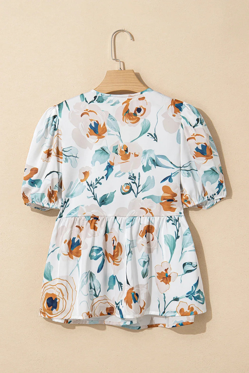 Wildflower Baby~doll Blouse — Floral Puff Sleeve Top