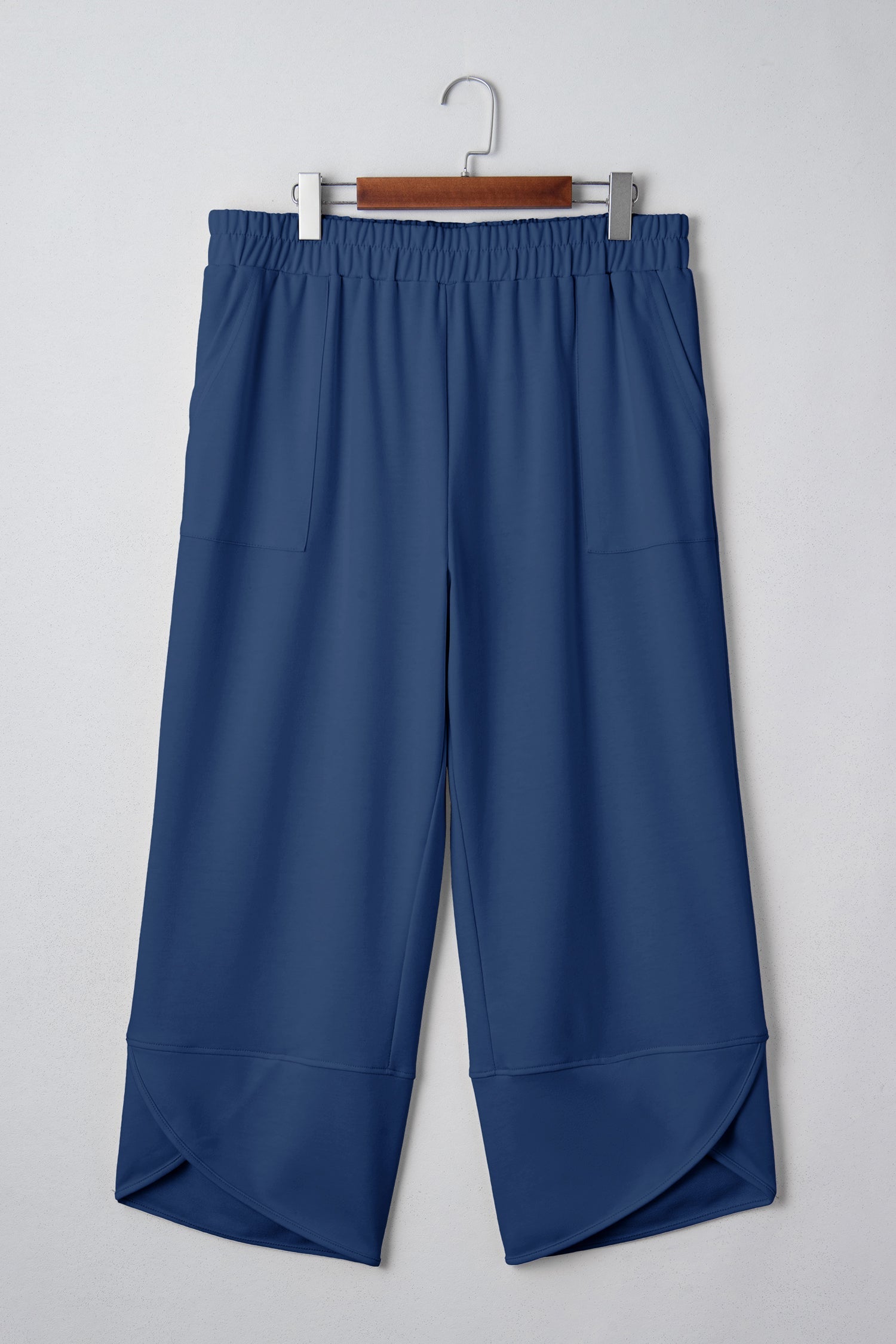 Drift line Capris — Asymmetrical Hem Cropped Pants