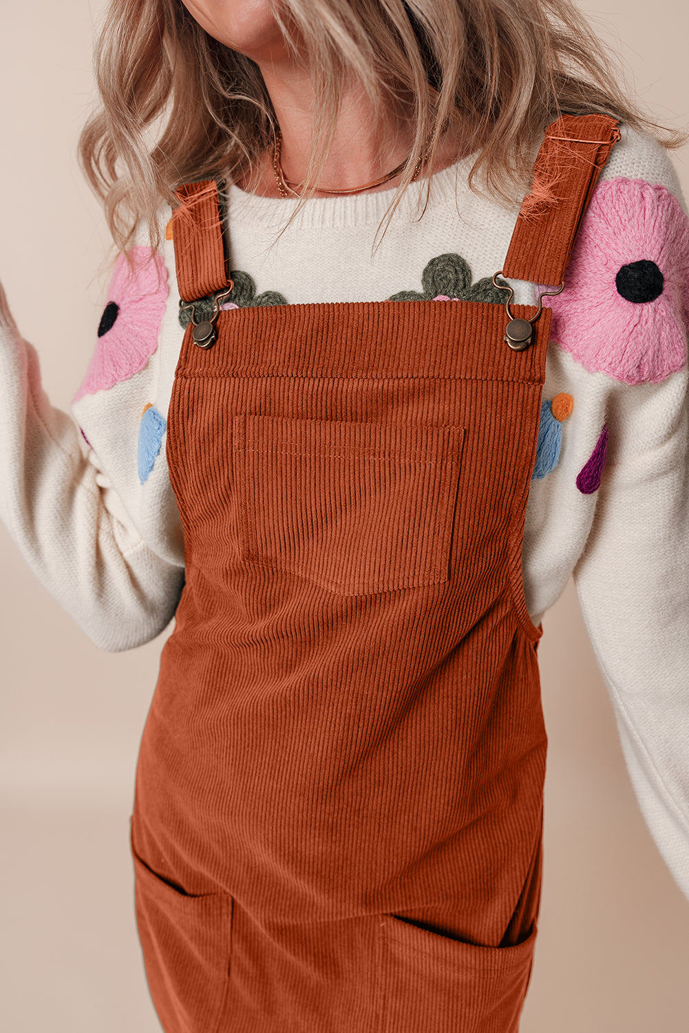 The Orchard - Corduroy Overall Dress
