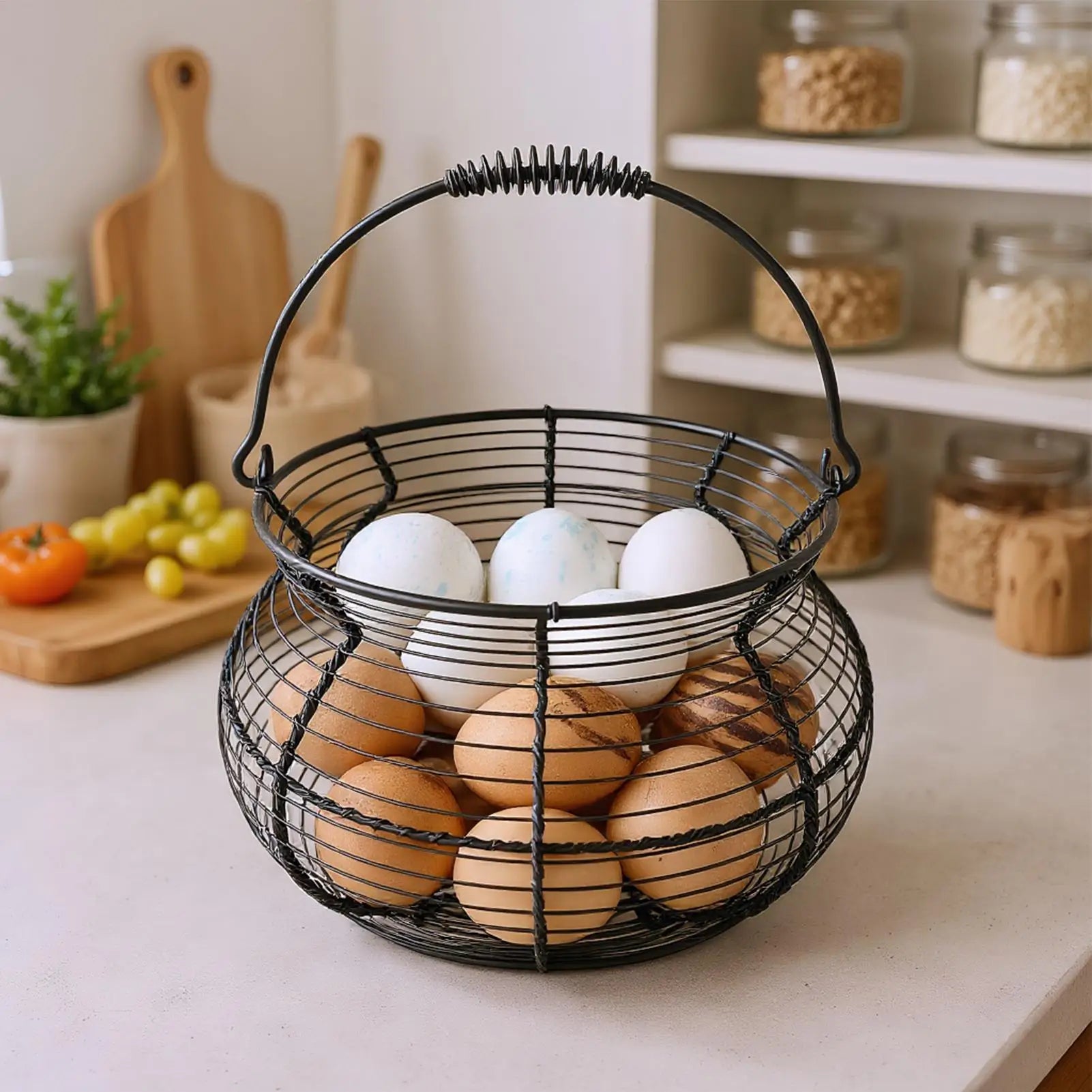 Rustic Wire Egg Basket
