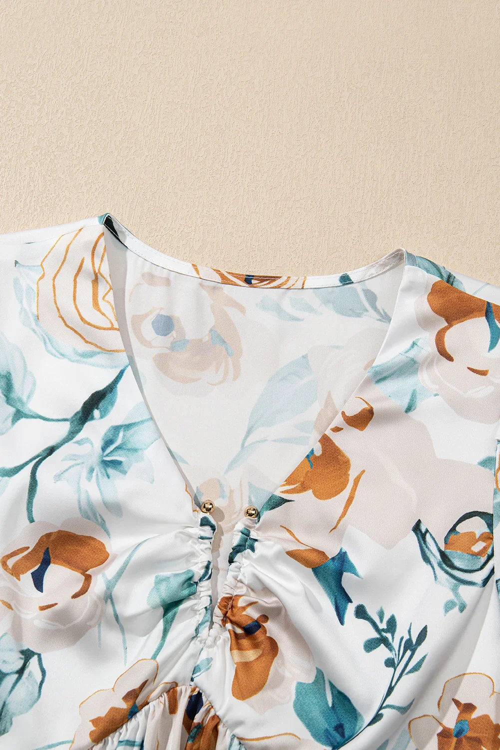 Wildflower Baby~doll Blouse — Floral Puff Sleeve Top