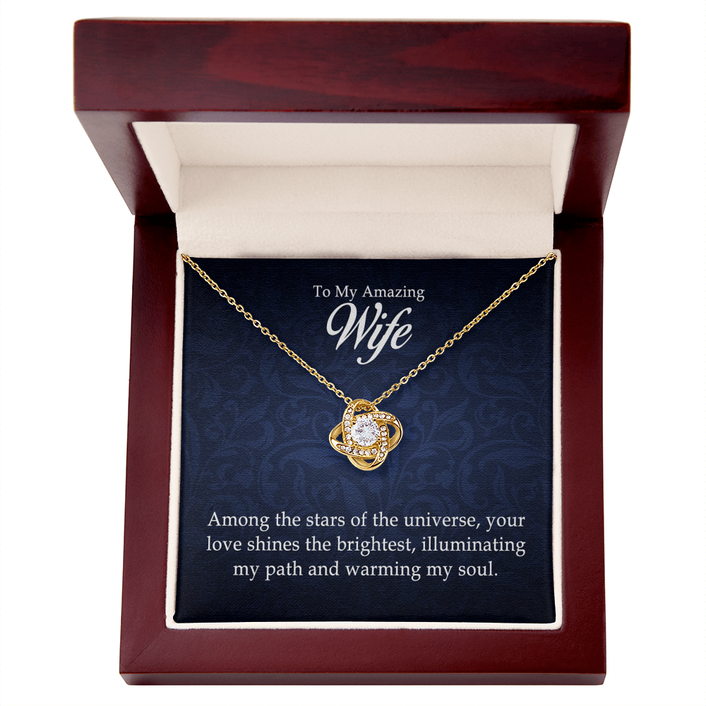 Love Knot Necklace - To my wife personalization