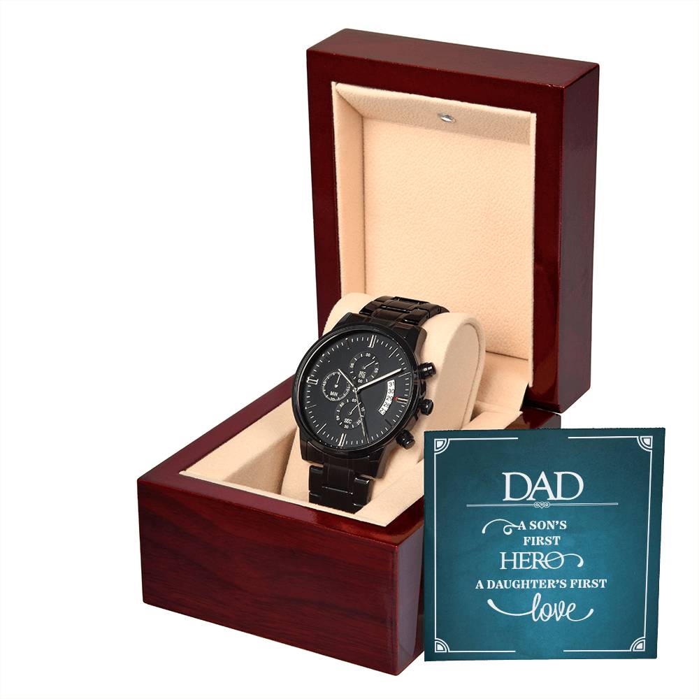 Black Chronograph Watch