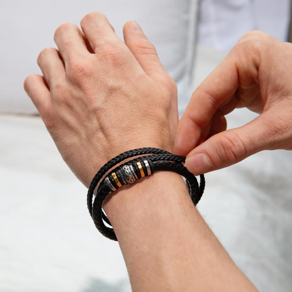 My Dear Husband - Means Leather Bracelet