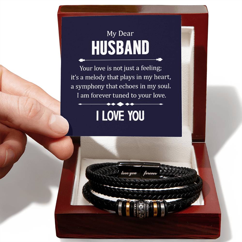 My Dear Husband - Means Leather Bracelet
