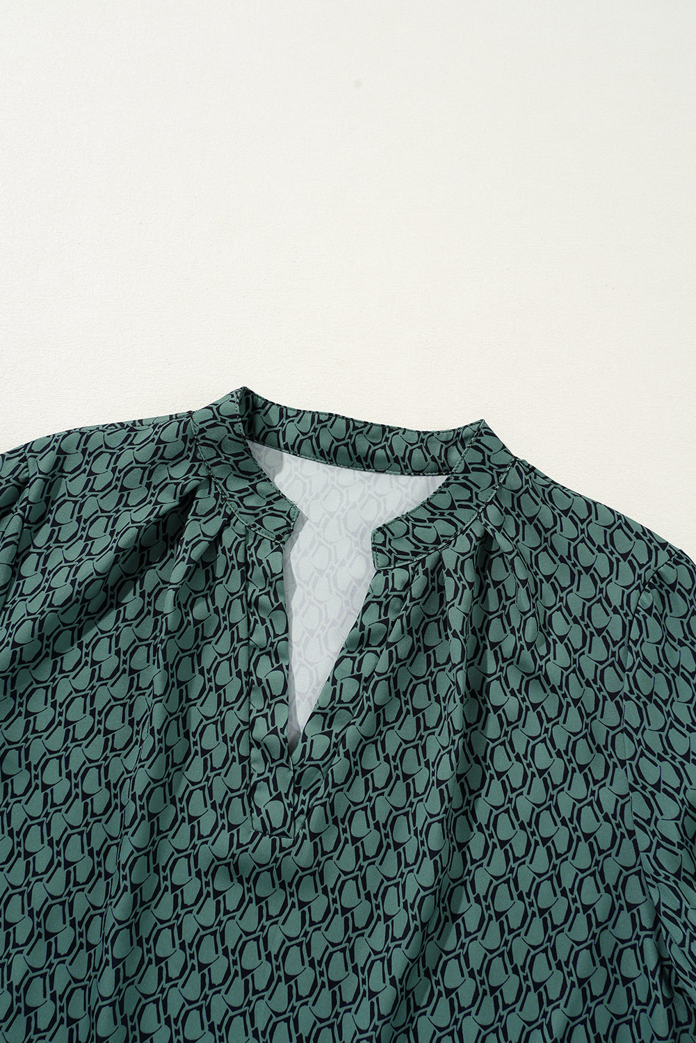 The Mosaic Puff Sleeve Blouse for Women