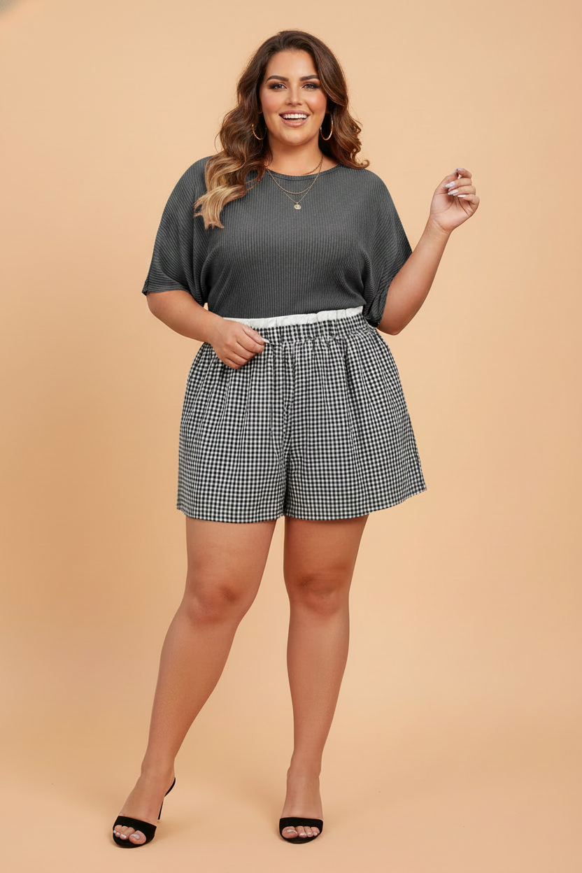 Ruffle up ~ Gingham Shorts