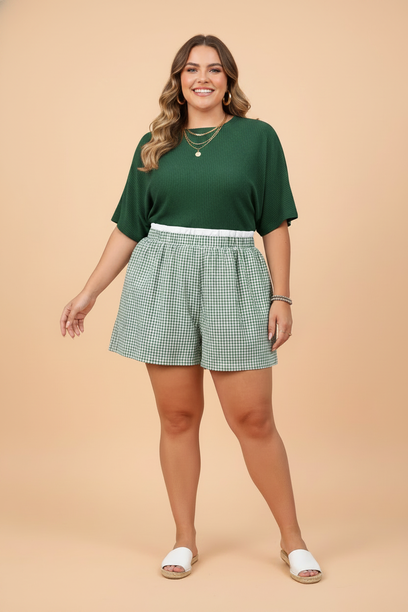 Ruffle up ~ Gingham Shorts