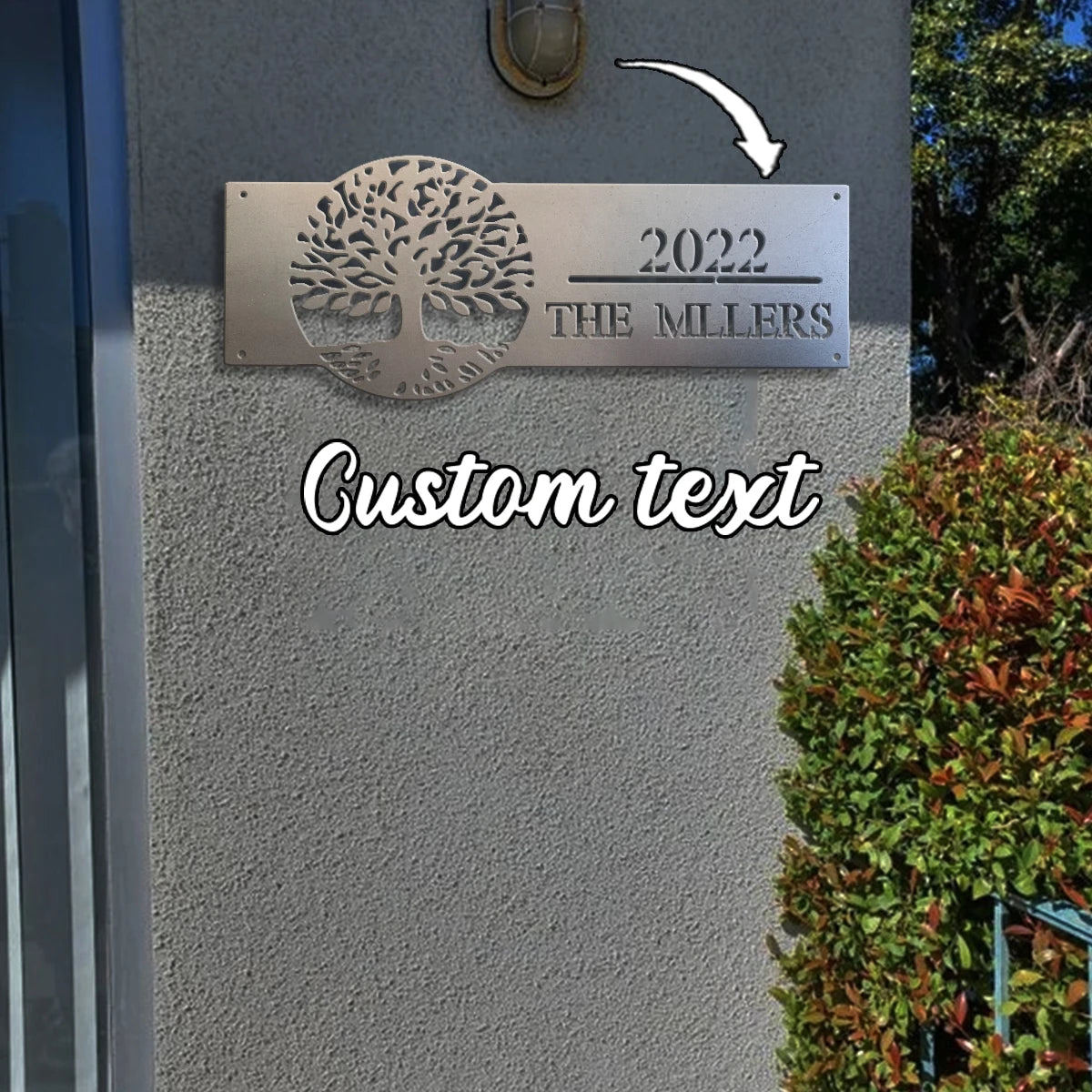 Personalized Tree of Life Metal Plaque