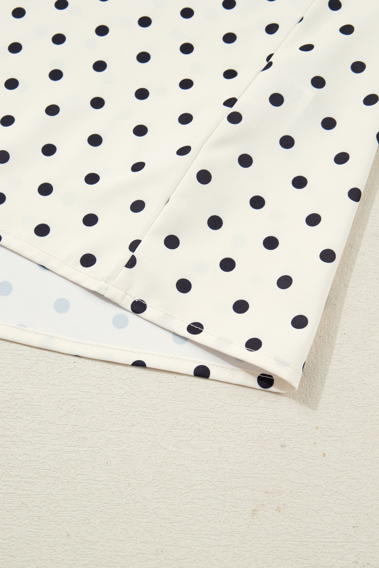 Dottie Lace V-Neck Top — Sleeveless Polka Dot Blouse