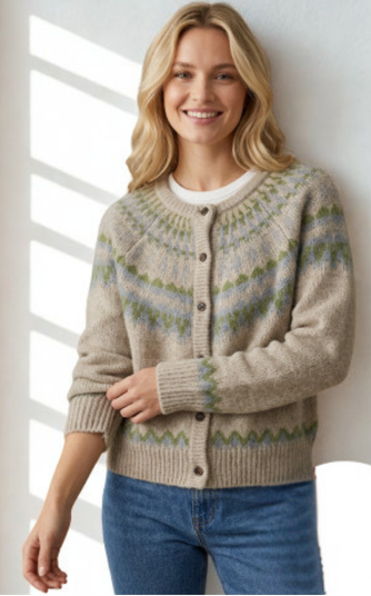 The Timber regular-fit  button-front Bear Cardigan For Women