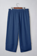 Drift line Capris — Asymmetrical Hem Cropped Pants