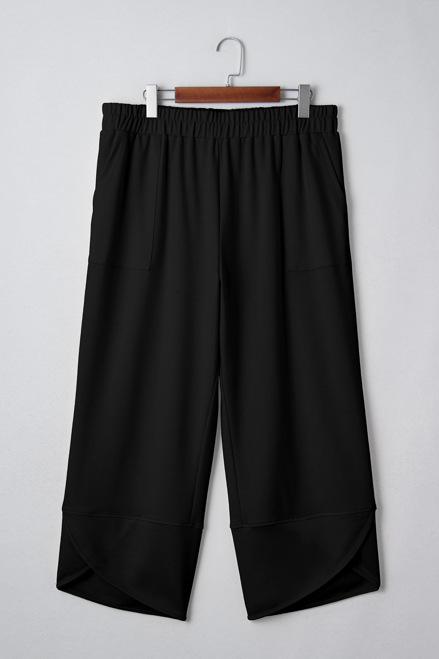 Drift line Capris — Asymmetrical Hem Cropped Pants