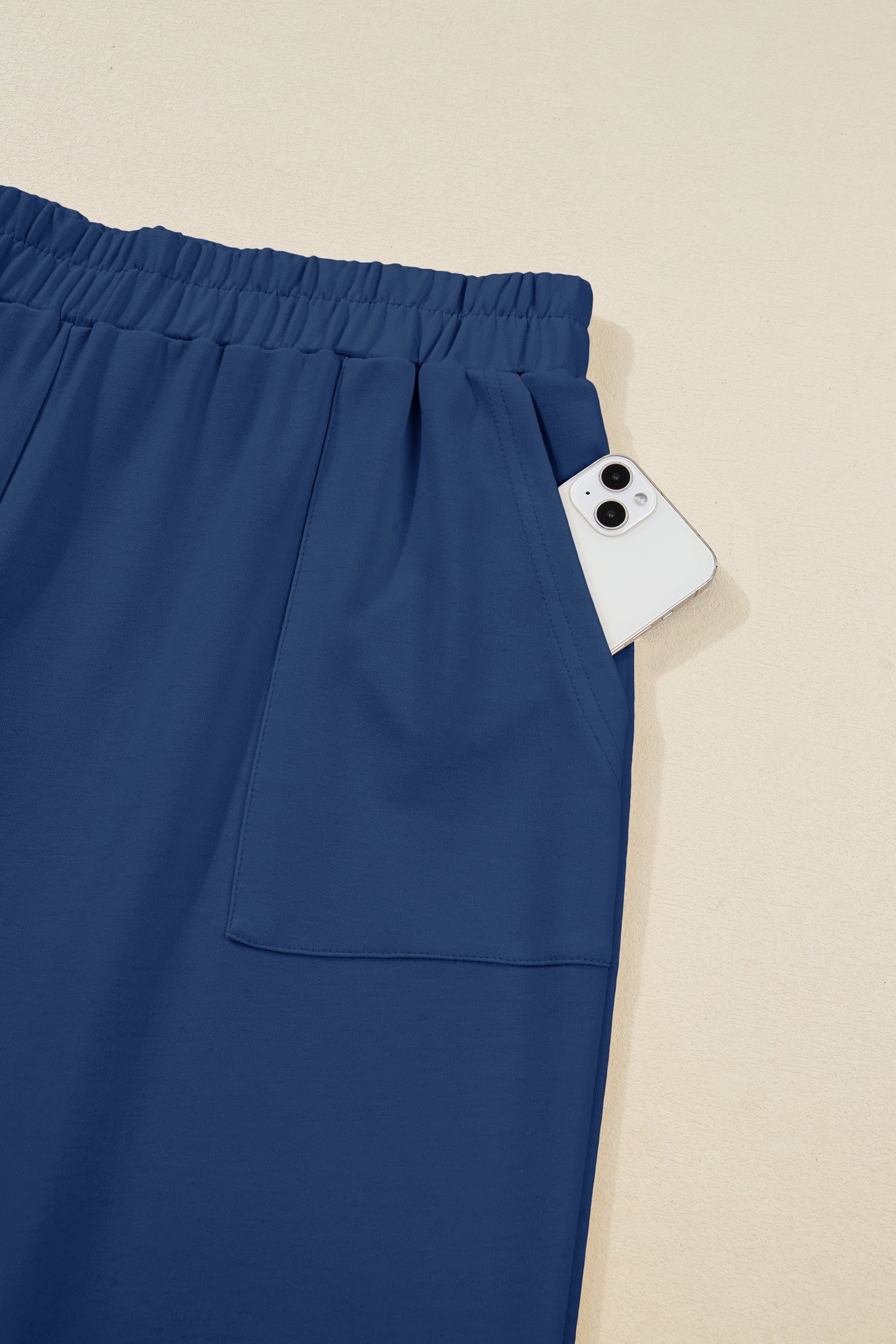 Drift line Capris — Asymmetrical Hem Cropped Pants