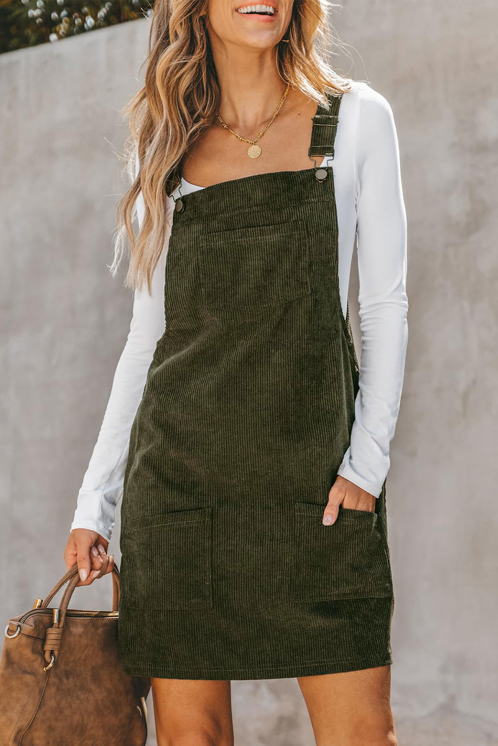 The Orchard - Corduroy Overall Dress