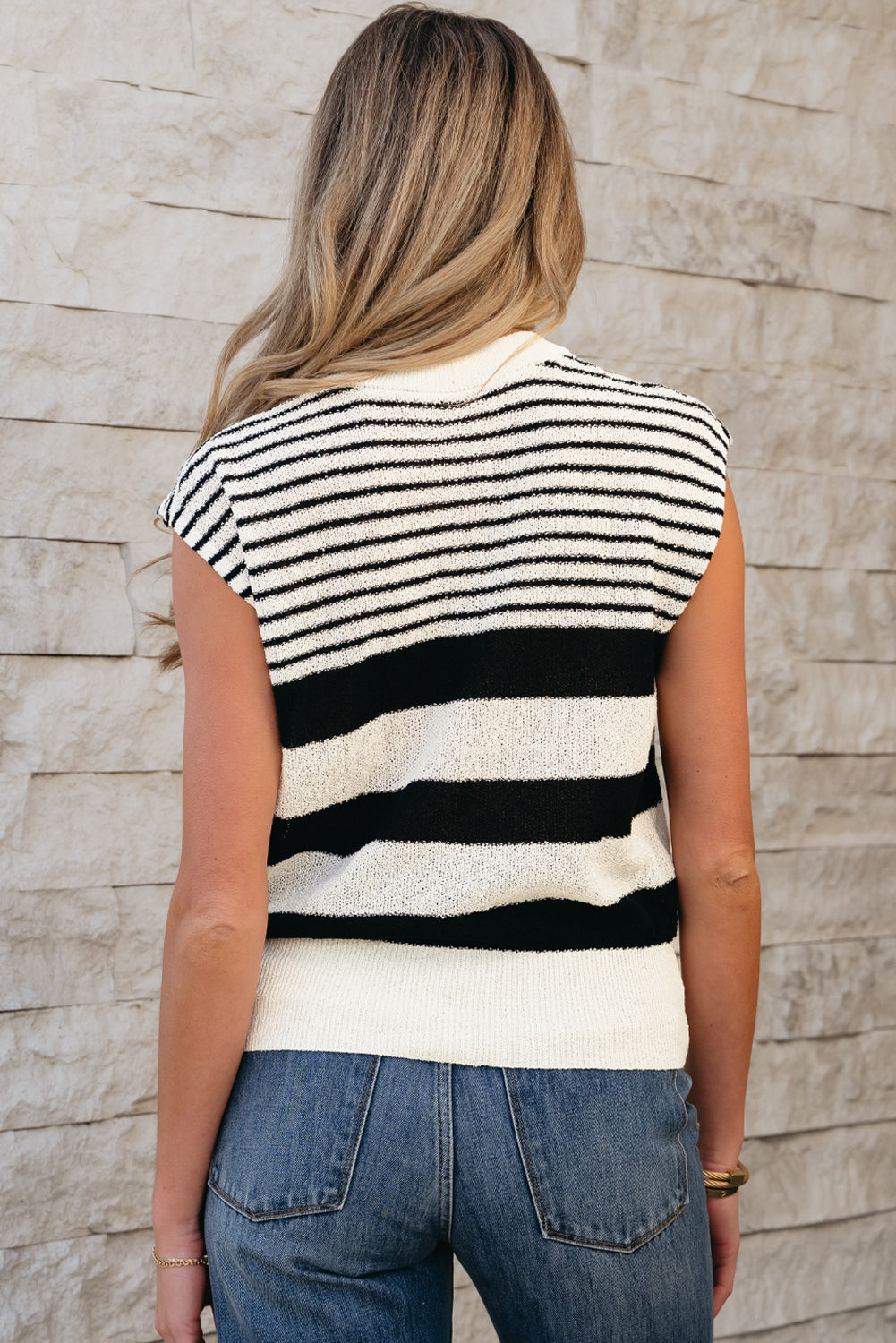 The Harbor Stripe Pullover Vest for Women