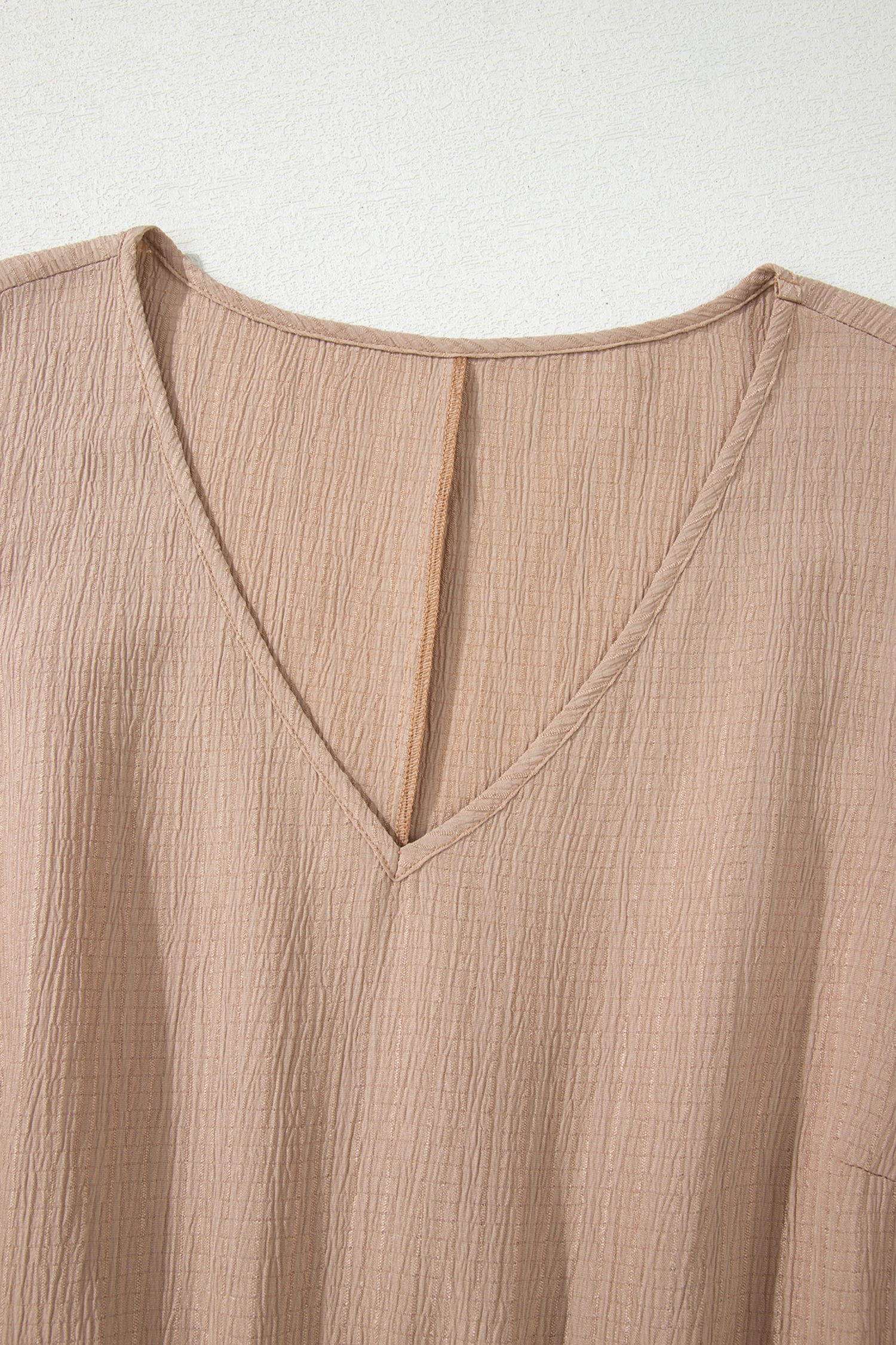 Women’s Textured Ruffle Dress – Graceful Comfort Collection