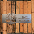 Personalized Tree of Life Metal Plaque