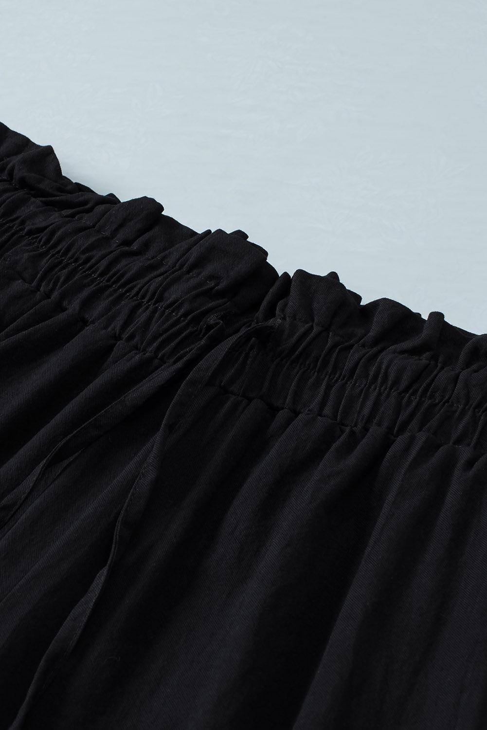 Everyday Ease Trousers — Cropped Drawstring Straight-Leg Pants