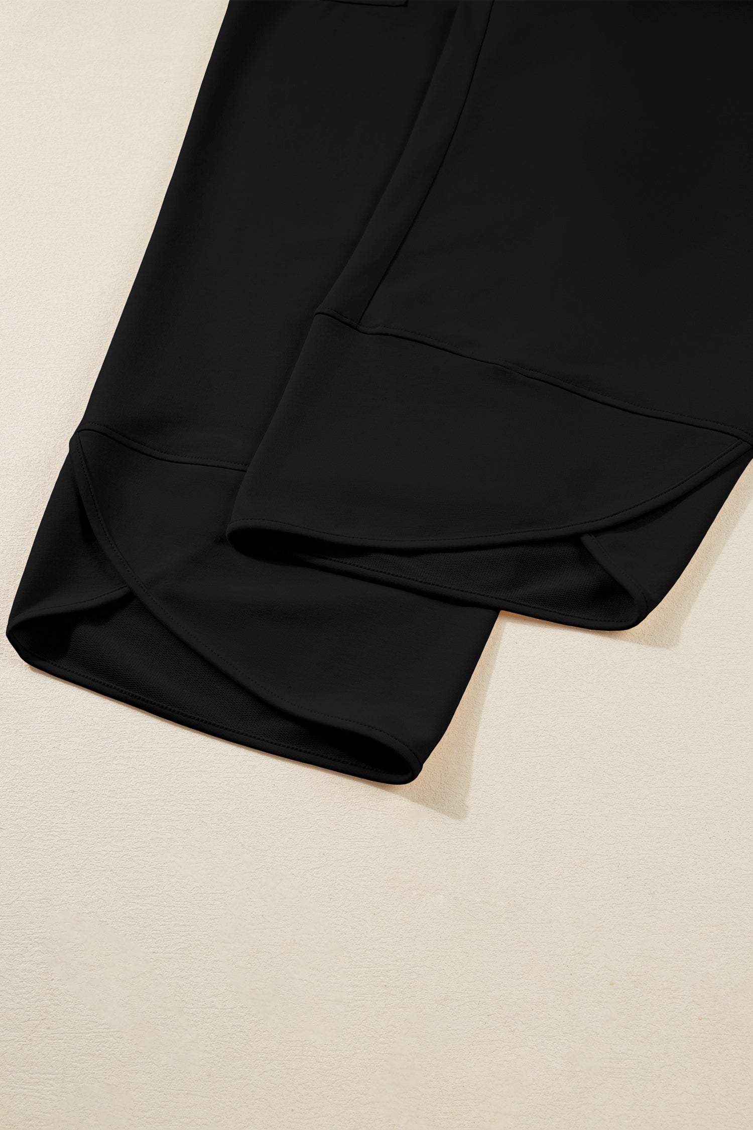 Drift line Capris — Asymmetrical Hem Cropped Pants